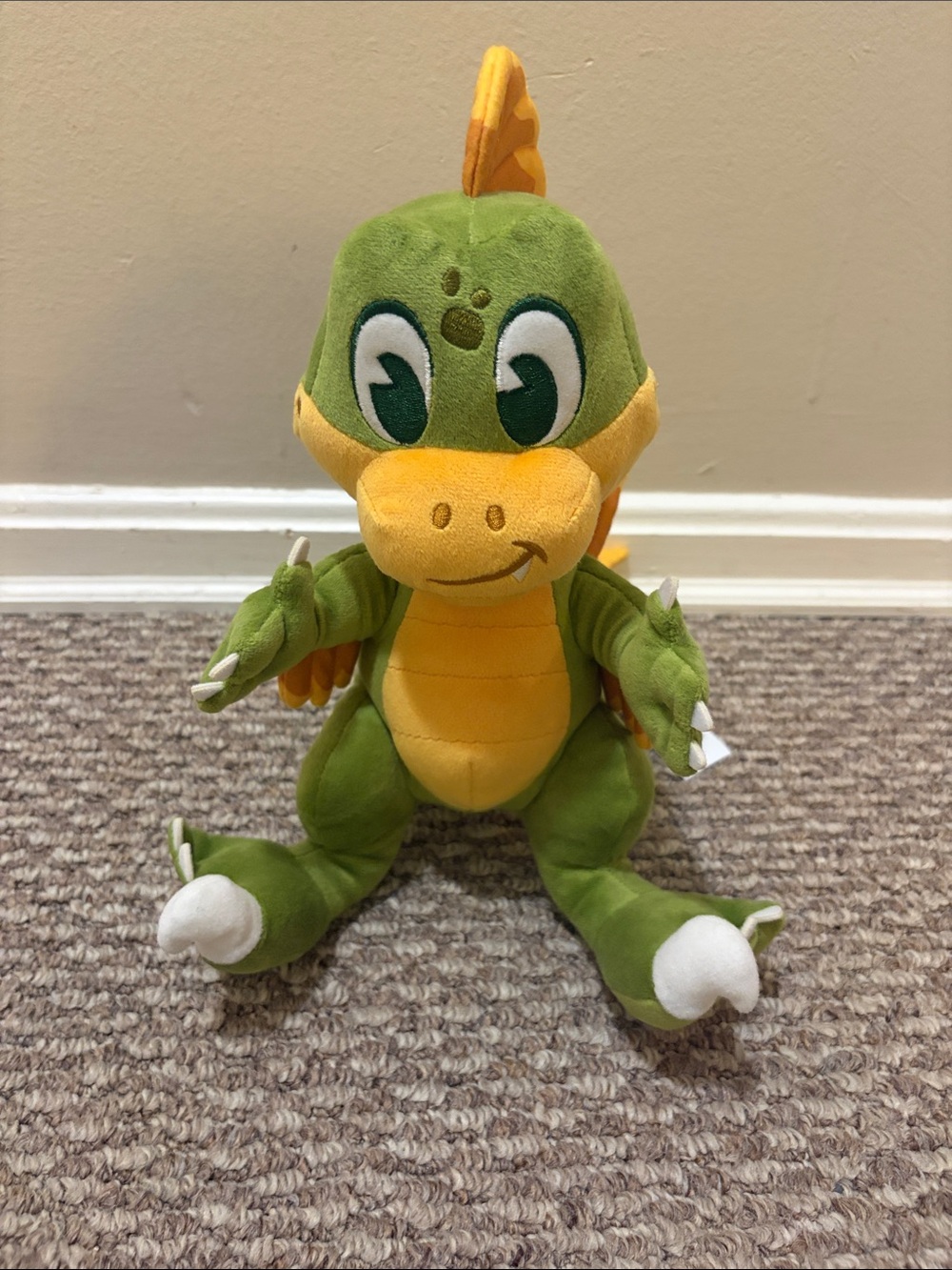 Disney Animal Kingdom Green & Yellow Plush Dragon - NWOT
